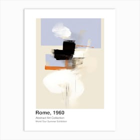 World Tour Exhibition, Abstract Art, Rome, 1960 7 Art Print
