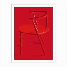 Red Chair Art Print