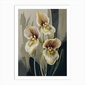 SLIPPER ORCHIDS Art Print