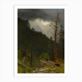 Rockies After A Storm, Albert Bierstadt Art Print