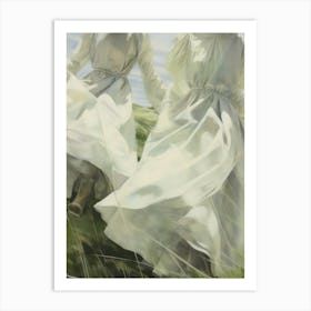 Sheets In The Wind Vintage Art Print