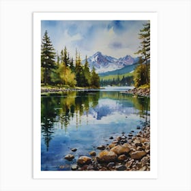 Reflection In The Lake Art Print