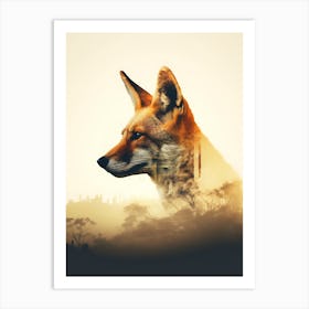 Fox In The City Art Print