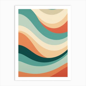 Abstract Wave Pattern 2 Art Print