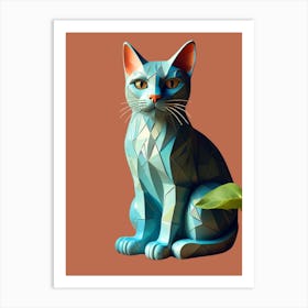 Polygonal Cat Art Print