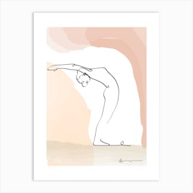 Raised Arms Pose Hastauttanasana Art Print