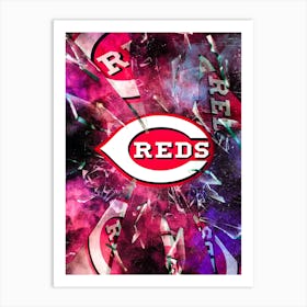 Cincinnati Reds Baseball Poster Art Print