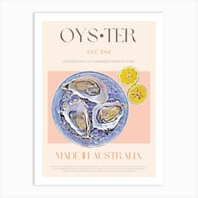 Oyster Mid Century Art Print