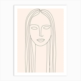 Face Of A Woman 3 Art Print