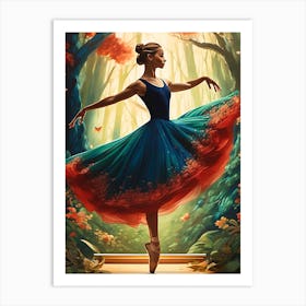 Rapture Ballerina Art Print