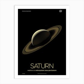 Nasa Saturn Poster Art Print