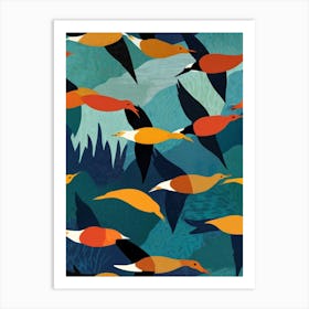 Birds In Flight Art Print