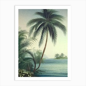 Ripples In Ocean Landscapes Waterscape Vintage Illustration 2 Art Print