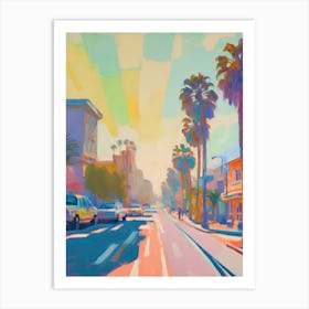 Abstract Santa Monica Painting 3 Art Print