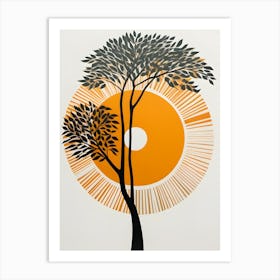 Tree Of Life Abstract 'Sunrise' Art Print