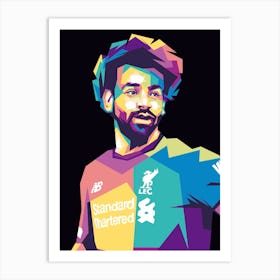 Popart Mohamed Salah Art Print