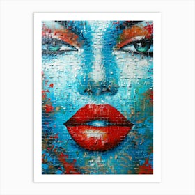 Woman'S Face 71 Art Print