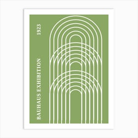 Bauhaus Green Exhibition 25 Art Print