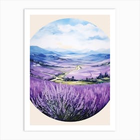 Lavender Field 2 Art Print