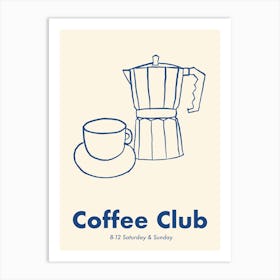 Coffee Club Art Print Art Print