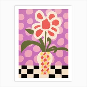 Orchids Flower Vase 8 Art Print