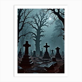 In the Depths of the Darkened Grove Art Print