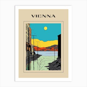 Minimal Design Style Of Vienna, Austria 1 Poster Art Print