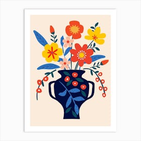 Flowers In A Vase 3 Art Print