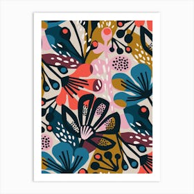 Abstract Blossoms Art Print