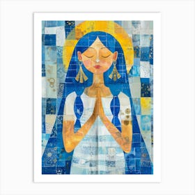 Blue And White 3 Art Print