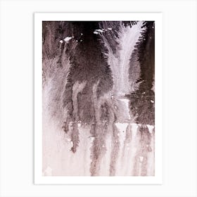 Abstract watercolor black paint background. 51 Art Print