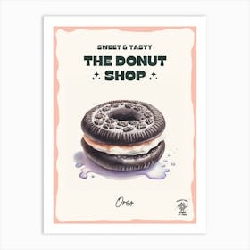 Oreo Donut The Donut Shop 1 Art Print