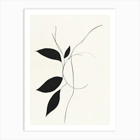 Leaf On A Branch 6 Art Print