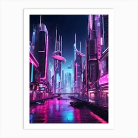 Futuristic City 4 Art Print