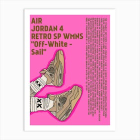 Air Jordan Retro Sp Wmns Off White Sail Art Print