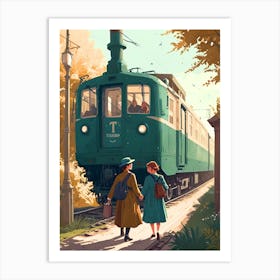 Train In The Woods Art Print