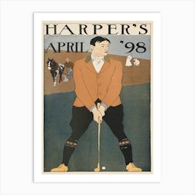 Harper's April 98, Edward Penfield Art Print