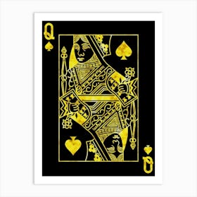 Queen Of Spades 1 Art Print