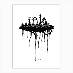 Ink Swamp Art Print
