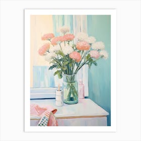 A Vase With Queen Anne S Lace, Flower Bouquet 2 Art Print