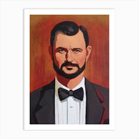 Robert Shaw Illustration Movies Art Print