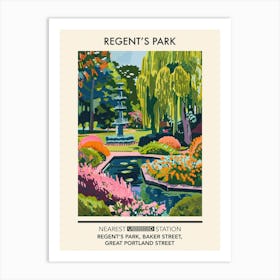 Regent S Park London Parks Garden 3 Art Print