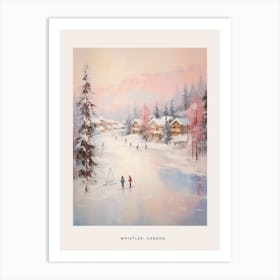 Dreamy Winter Painting Poster Whistler Canada 2 Art Print