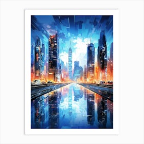 Neon Nights: Hong Kong's Electric Skyline Art Print