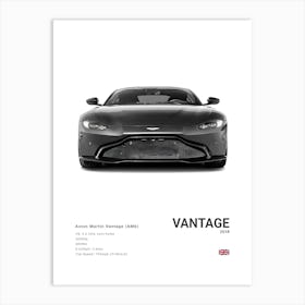 Aston Martin Vantage 2018 Art Print