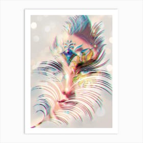 Woman'S Face 2 Art Print