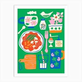 Cozy Lunch Art Print