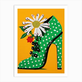 Shoes Reimagined: The Floral Adventure Art Print