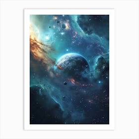 Space Wallpaper 18 Art Print