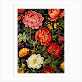 Floral Pattern 103 Art Print